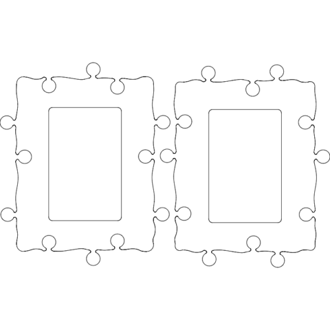 Cadres Photo 10×15 dxf File