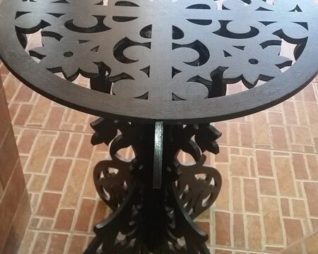 Wooden Round Table DXF File