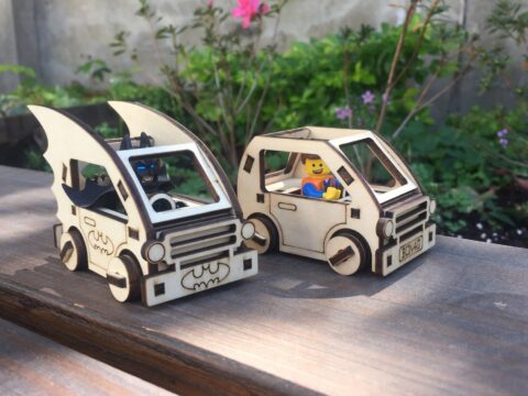 Laser Cutting Smart Car Free Vector