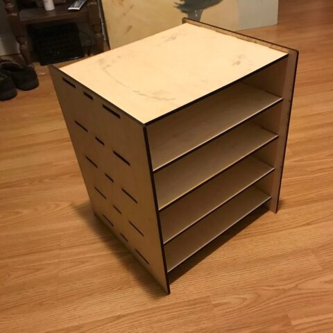 Laser Cut Furniture Shelf Free Vector