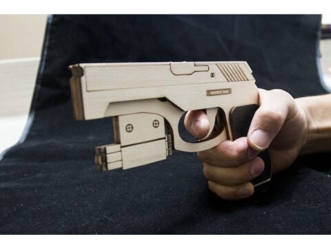Rubber Band Gun DXF File