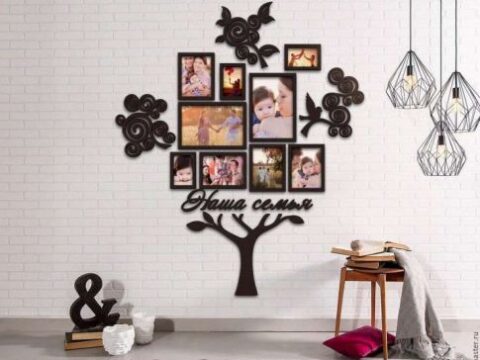 Laser Cut Family Tree Picture Frames Free Vector