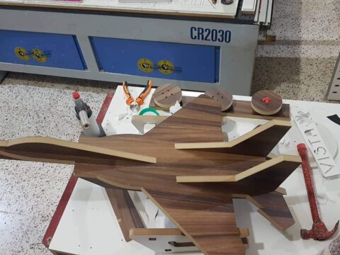 Laser Cut Mini F-15 Fighter Aircraft DXF File