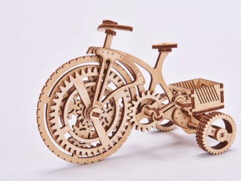 Laser Cut Bicycle Flower Stand Free Vector