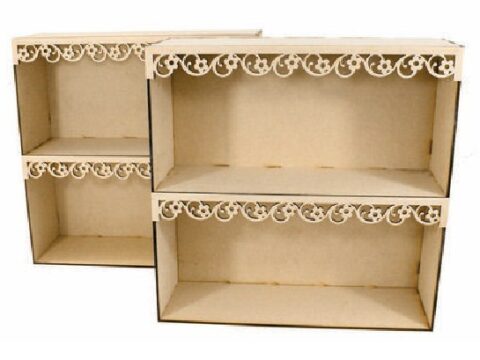 Party Table Shelf Laser Cut Free Vector