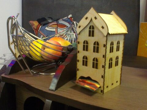 Tea house Laser Cut Free Vector