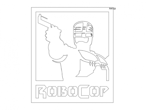 Robocop 1 5mm dxf File