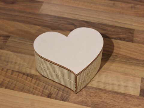 Heart Box Laser Cut SVG File