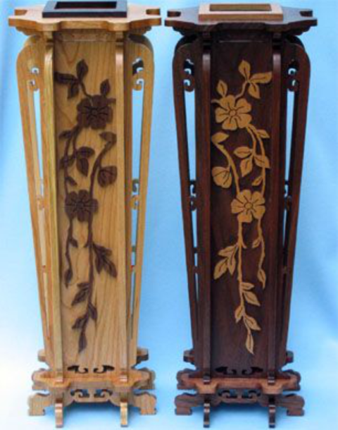 Laser Cut Decorative Vase Free Vector