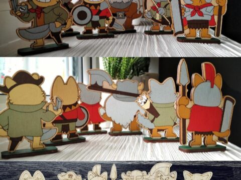Laser Cut Soldiers Magnets Miniature Figures Free Vector