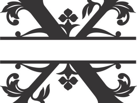 Regal Split Font X DXF File