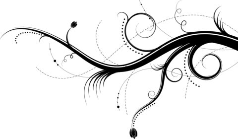 Swirl Abstract Branches Vector Art Free Vector