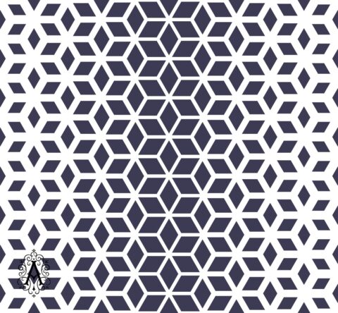 Decorative Seamless Geometric Pattern Background DXF File