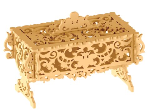 Plywood Casket CNC Vector DXF File