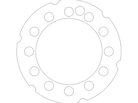 h1 Rim Stiffner 12 dxf File
