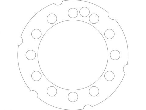 h1 Rim Stiffner 12 dxf File
