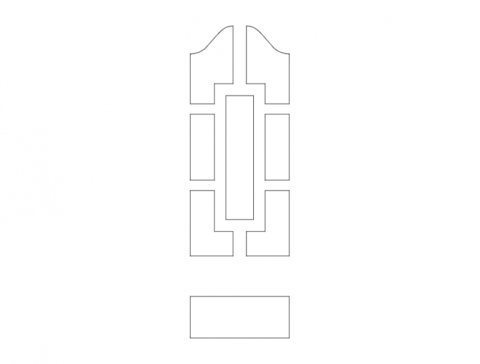 Mdf Door Design 4 dxf File