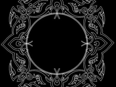 Mirror Frame 0057 dxf File