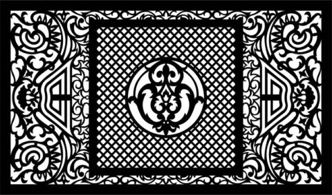 Vector Laser Cut Panel Pattern Template Free Vector