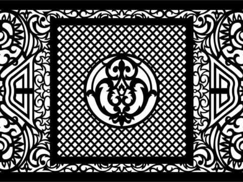 Vector Laser Cut Panel Pattern Template Free Vector