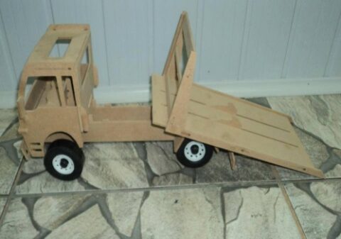 Truck 3D Puzzle DXF File
