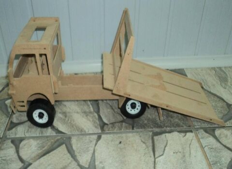 Truck 3D Puzzle DXF File