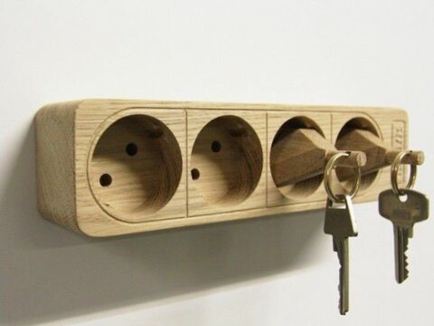 Wall Mounted Key Holder dxf File