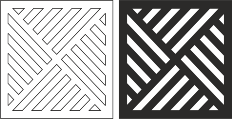 Geometric Grille Pattern Vector Free Vector