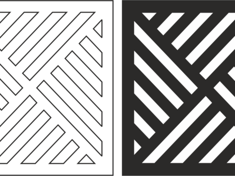 Geometric Grille Pattern Vector Free Vector