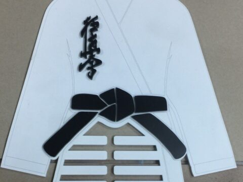 Laser Cut Black Belt Karate Martial Arts Medal Hanger Display Rack Free Vector