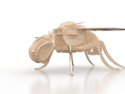 Fly 3D Puzzle 1.5mm DXF File