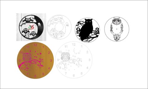 Owl Clocks Free Vector