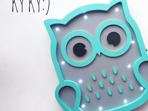 Owl LED Night Light Free Vector
