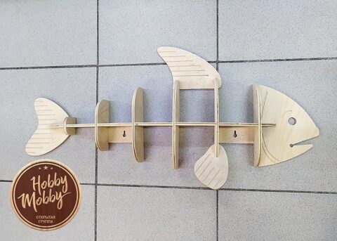 Polka Ryba Fish Shelf DXF File