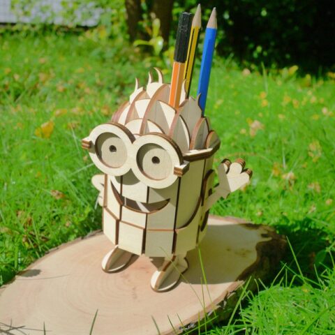 Minion Pencil Holder DXF File