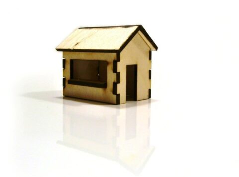 Laser Cut Christmas Market Stall DXF File