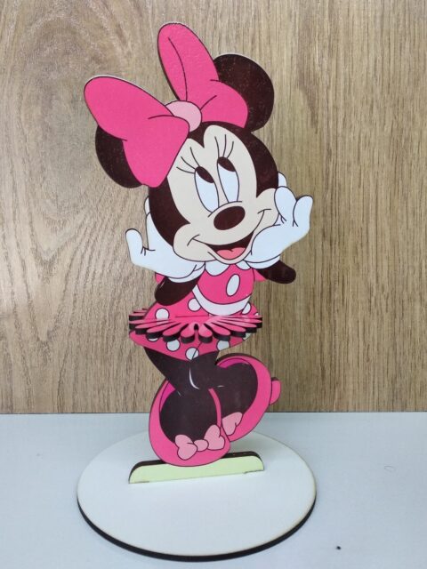 Laser Cut Napkin Holder Minnie Mouse Free Vector