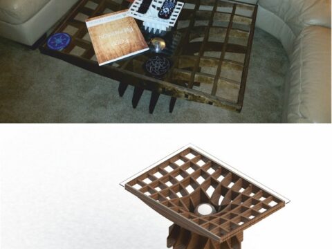 Living Room Table Laser Cut Free Vector