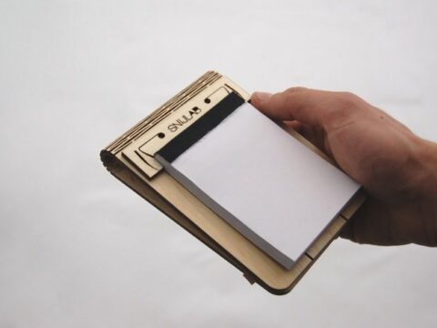 Laser Cut Folding Wood Booklet DXF File