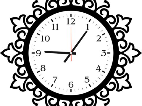 Art Wall Clock Abstract Design jpg Image