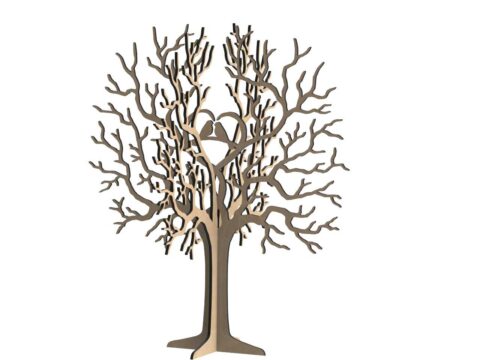 Birds Tree Jewelry Stand 3mm Free Vector