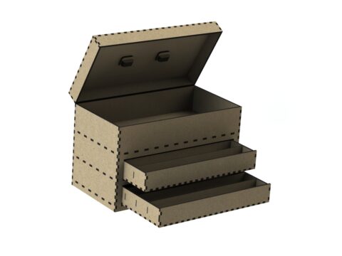 Laser Cut Tool Box DXF File