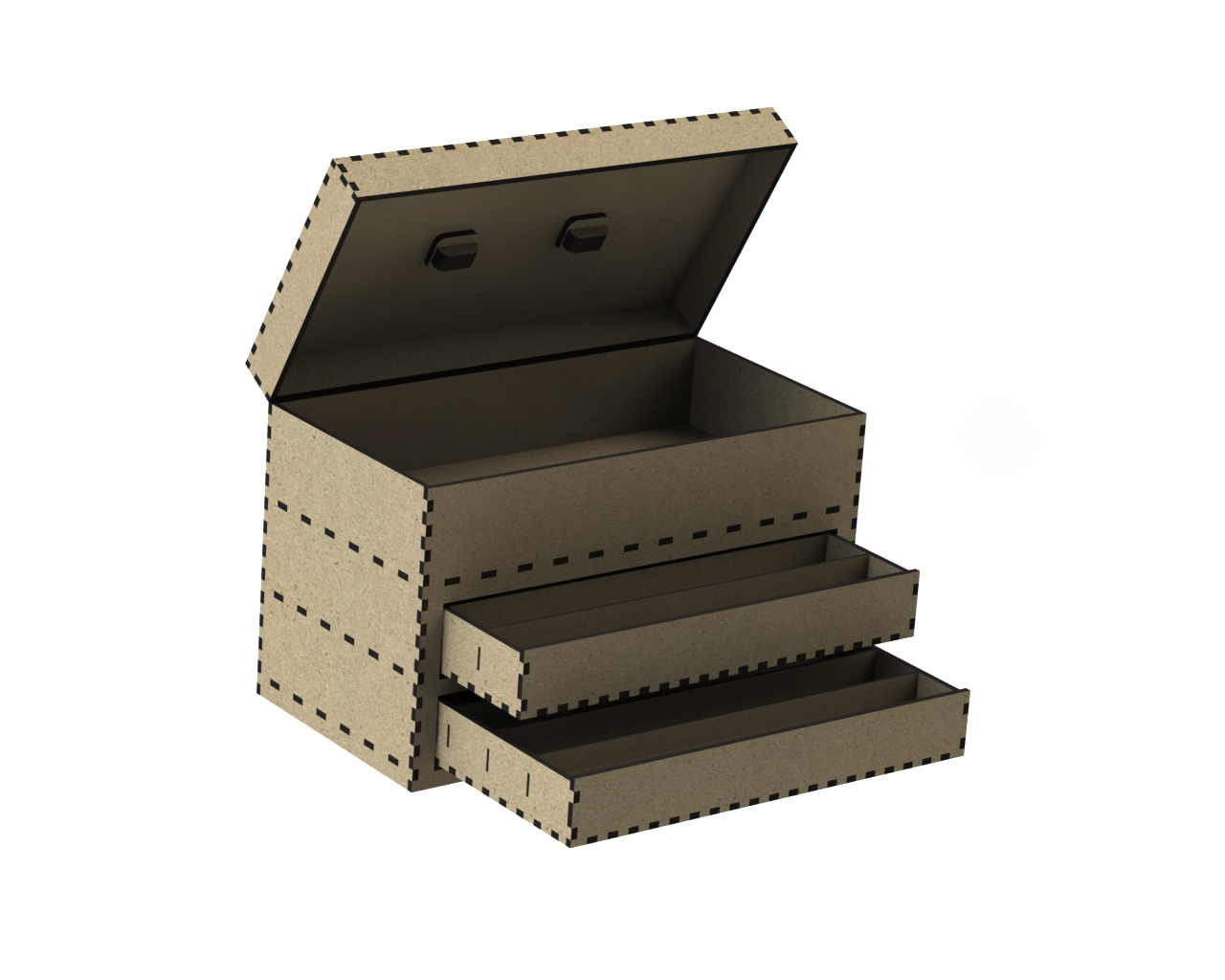 Laser Cut Tool Box DXF File