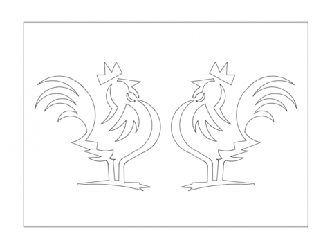 Roosters dxf File