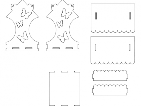 Birds House Litle dxf File