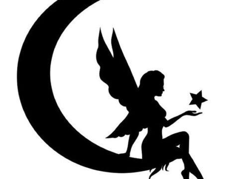 Fairy Silhouette Vector dxf File