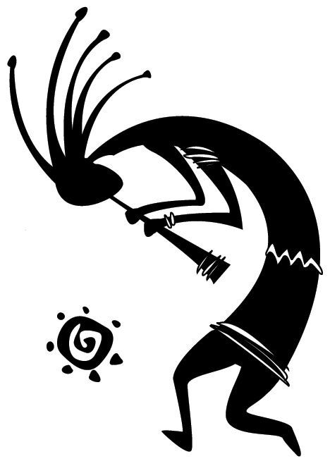 Kokopelli from petroglyphs dxf File