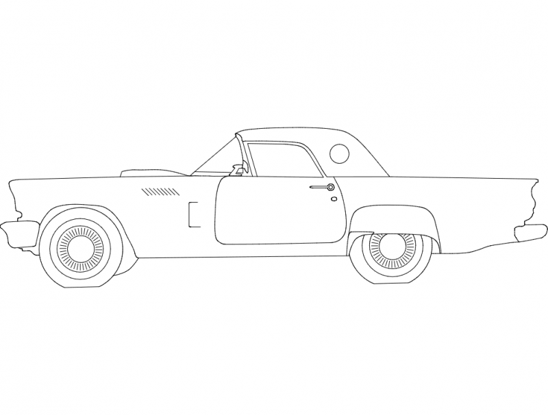 57 t-bird dxf File