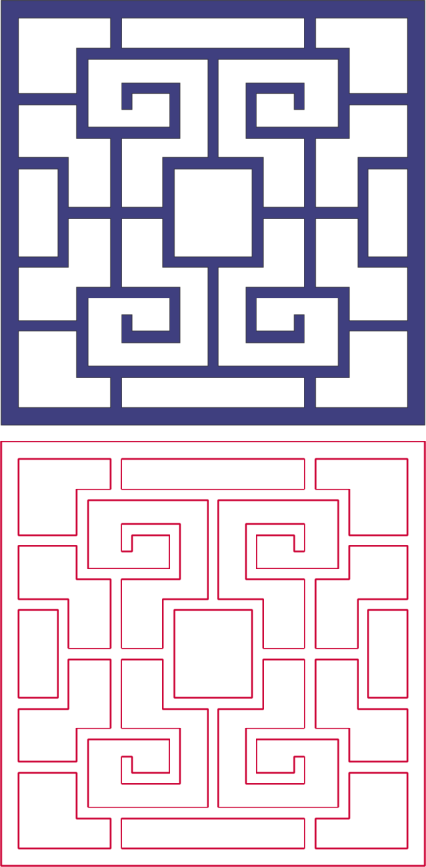 Decorative Lattice Pattern dxf File
