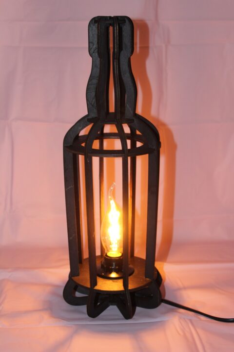 Bottle Shape Lamp 3mm DXF File